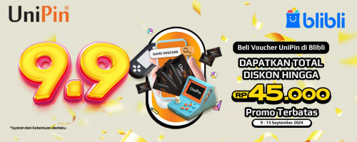 Promo 9.9 – Gaspoooll Beli Voucher UniPin di Blibli dan Dapatkan Diskonnya!